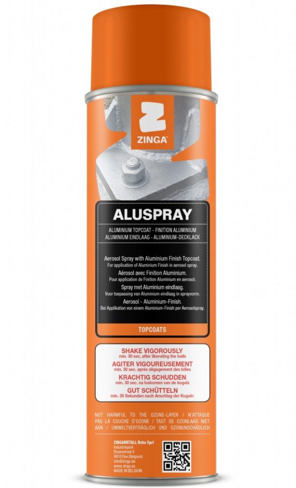 Aluspray 1K Toppstrøk 500ml sprayboks