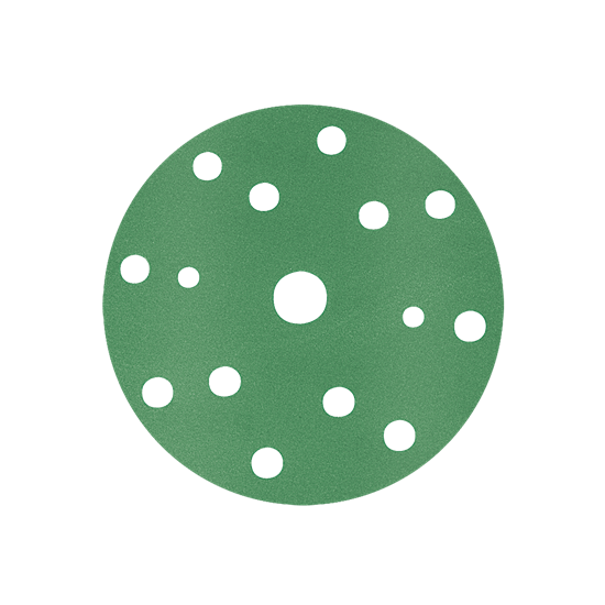 Abra-Sil grønn, rondellpapir 15 Hull. P1000 - P2000. 150mm 10 pak