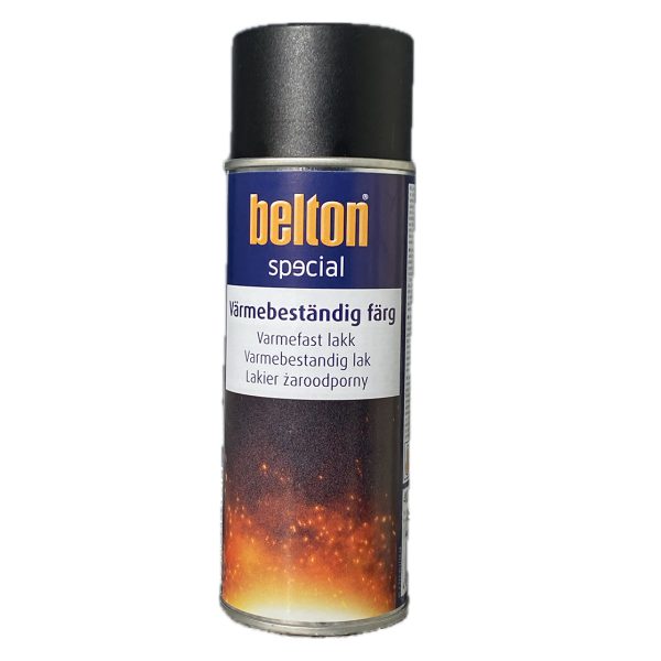 Belton Varmebestandig 650ºC Sort  - 400ml Sprayboks