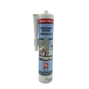 MS Montasjelim 292 Hvit, 290ml