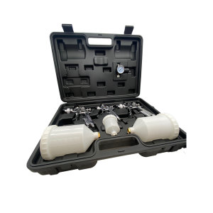 Sprøytepistoler kit i Koffert - 3 lakksprøyter