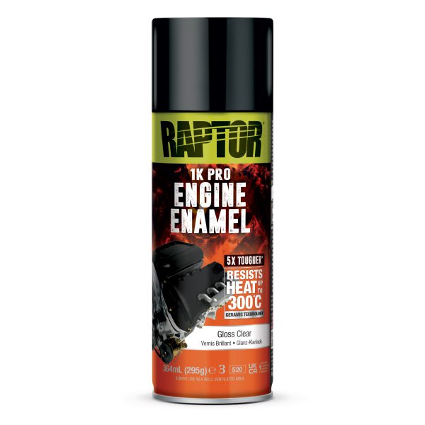 RAPTOR Engine Enamel Gloss Clear - Klarlakk