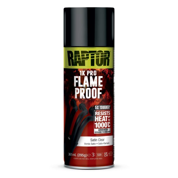 RAPTOR Flameproof Satin Clear - Klarlakk Silkematt