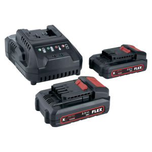 Flex Batteripack 2x 2.5Ah plus lader 18V